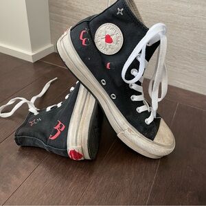 Converse Chuck Taylor All Star High Top Platform Y2K Heart Youth 4 Women 6